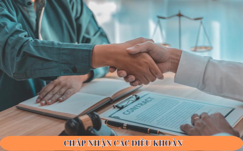 chấp nhận các điều khoản khi tham gia 